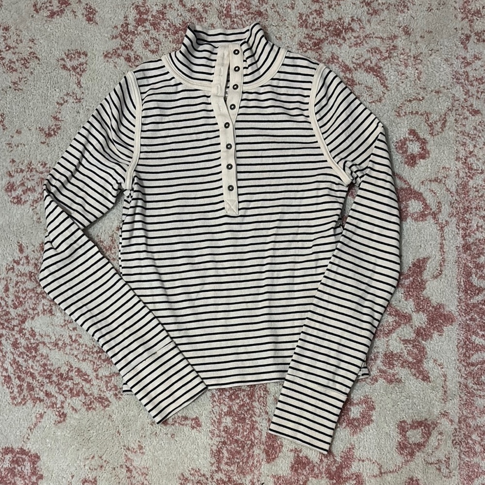 free people stripe Henley